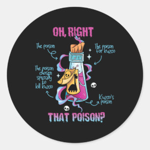 Sticker Rond Vintage Drôle Boire Moi Oh Bien Ce Poison-llama