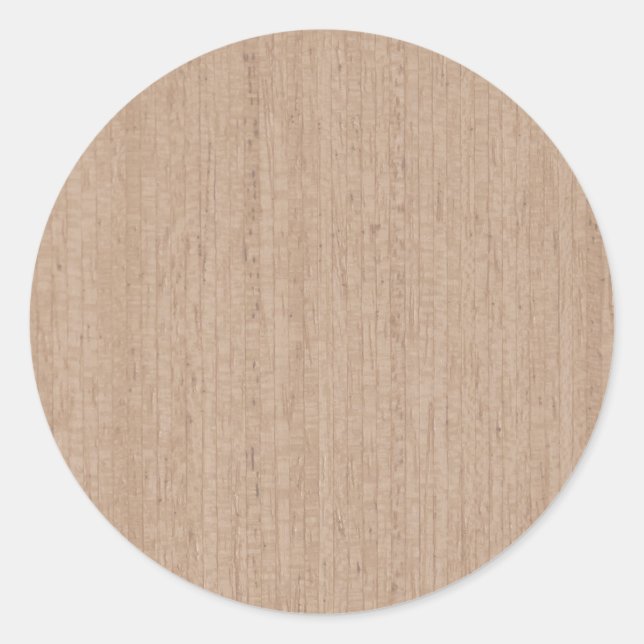 Sticker rond vintage en effet bois (Devant)