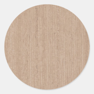 Sticker rond vintage en effet bois