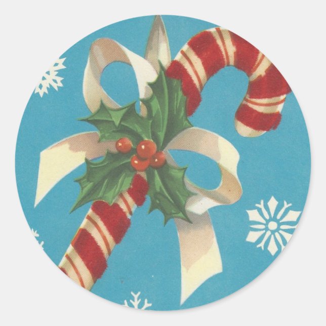 Sticker Rond Vintage Merry (Devant)