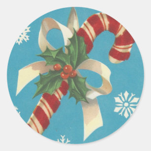 Sticker Rond Vintage Merry