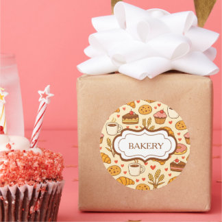 Sticker Rond Vintage Style Bakery