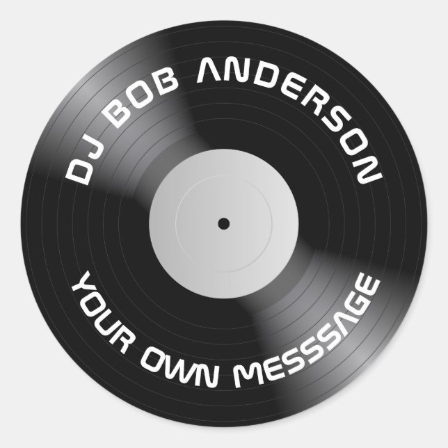 Sticker Rond Vinyle (Devant)