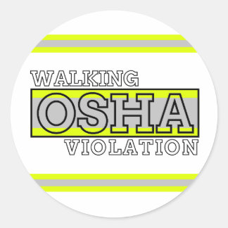 Sticker Rond Violation de Walking Osha