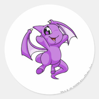 Sticker Rond Violet de Shoyru