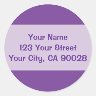 Sticker Rond violet foncé
