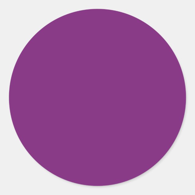 Sticker Rond Violet foncé (couleur solide) (Devant)