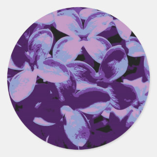 Sticker Rond violet lililiaque