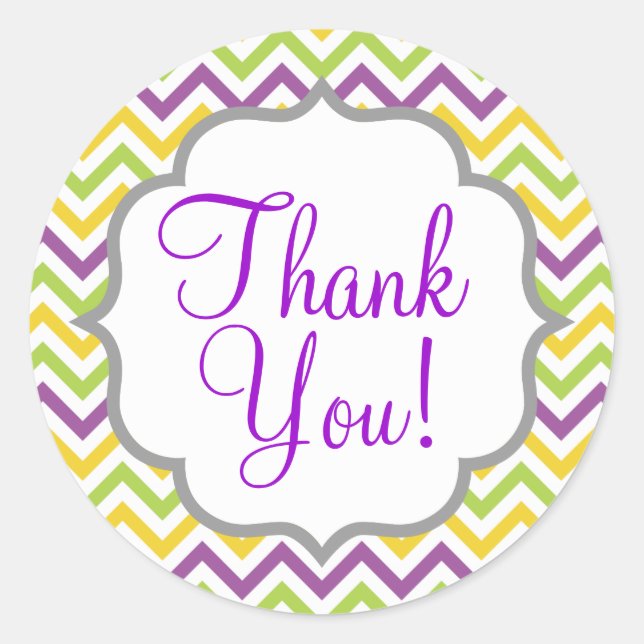 Sticker Rond Violet pourpre, vert et jaune rayures de fromage (Devant)