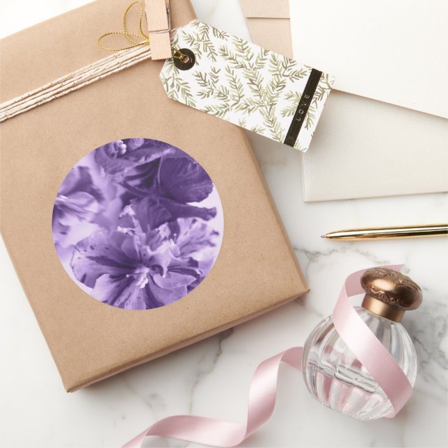 Sticker Rond Violets monochromes (Cadeaux)