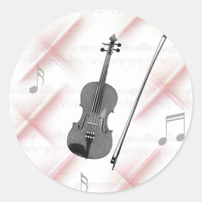 Sticker Rond violon (Devant)