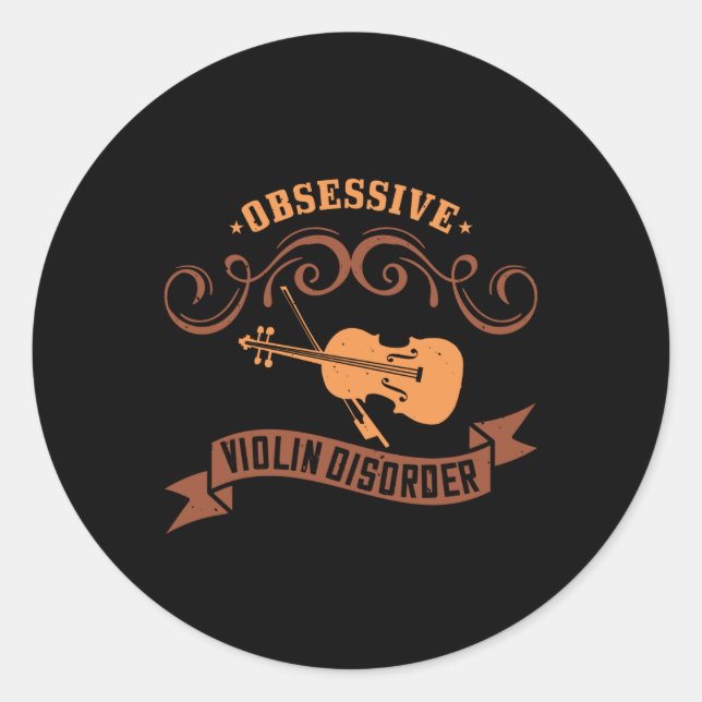 Sticker Rond Violon - (Devant)