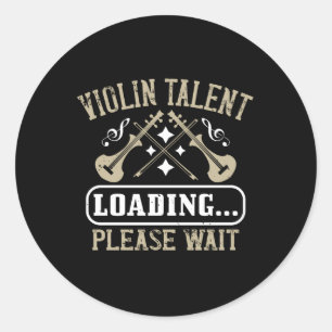 Sticker Rond Violon - Violon Talent Chargement
