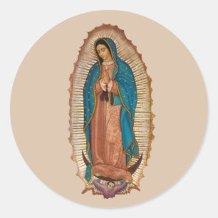 Sticker Rond Virgen de Guadalupe