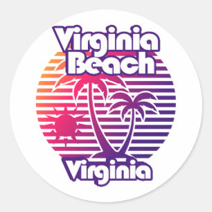 Sticker Rond Virginia Beach