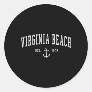 Sticker Rond Virginia Beach Virginia