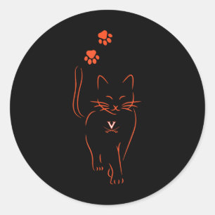 Sticker Rond Virginia Cavaliers Licence d'impression Uni-adulte