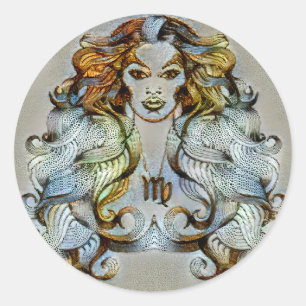 Sticker Rond Virgo Venice