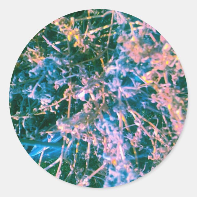 Sticker Rond Virus Alien Dark Sci-fi (Devant)