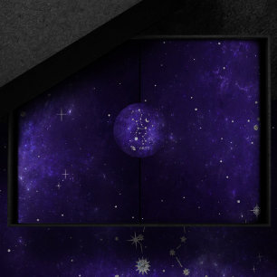 Sticker Rond Virus pourpre zodiaque   Horoscope d'astrologie co