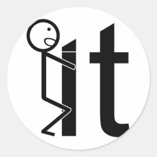 Sticker Rond Vis It Funny Stick Cadeaux Figure