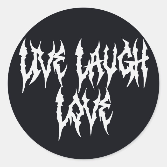Sticker Rond Vis, Rires, Amour (Devant)