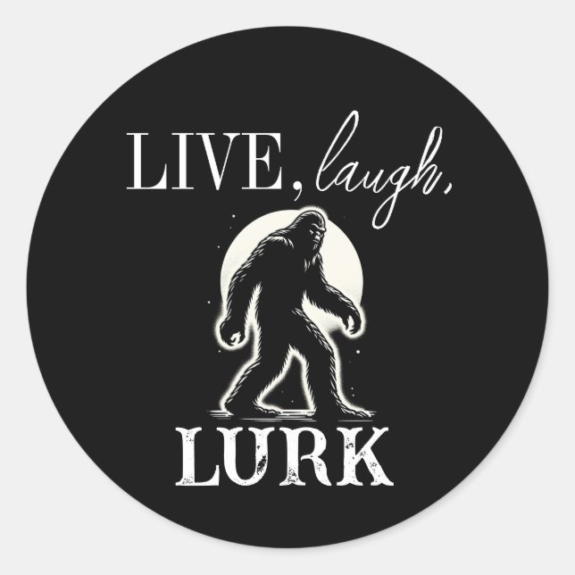 Sticker Rond Vis, Rires, Lurk (Devant)