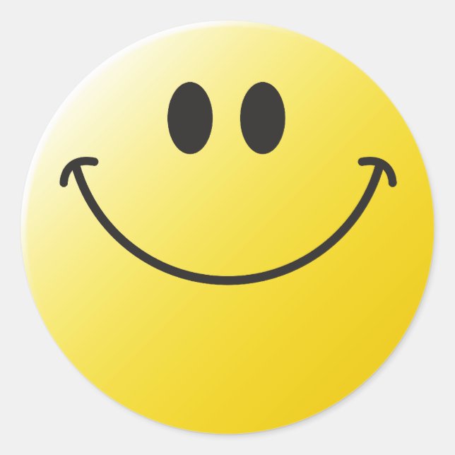 Sticker Rond Visage classique (Devant)