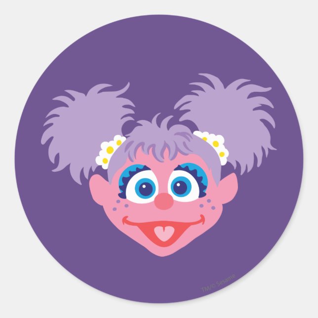 Sticker Rond Visage d'Abby Cadabby (Devant)