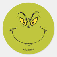 Visage de Grinch qui a volé Noël