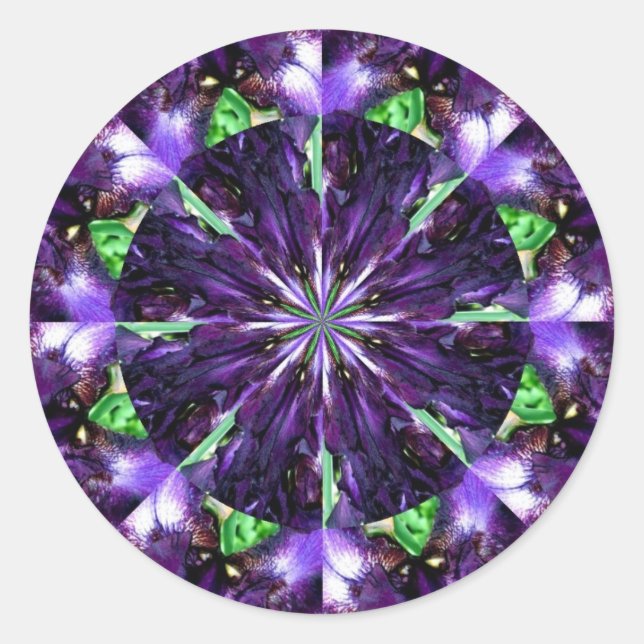 Sticker Rond visage de la marionnette k (Devant)