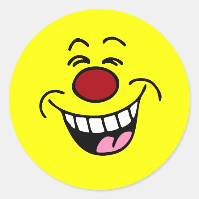 Sticker Rond Visage de masquage (Devant)