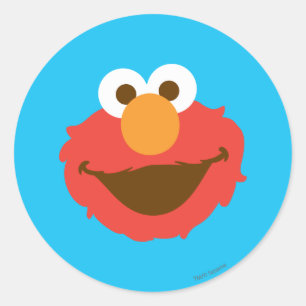 Sticker Rond Visage d'Elmo