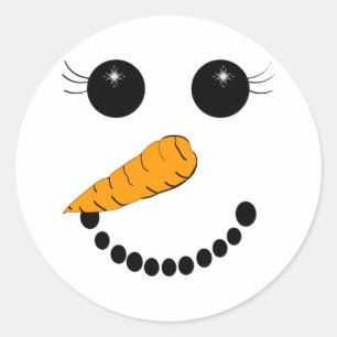 Sticker Rond Visage frais