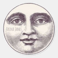 Visage Whimsical De La Lune