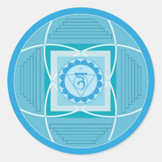 Sticker Rond Visuddha Chakra