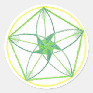 Sticker Rond Vitalité Mandala #2