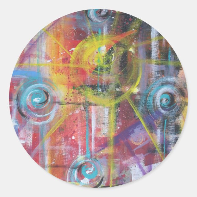 Sticker Rond Vitesse constante 4 (Devant)