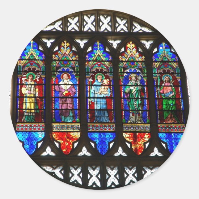 Sticker Rond Vitraux Saint Antoine (Devant)