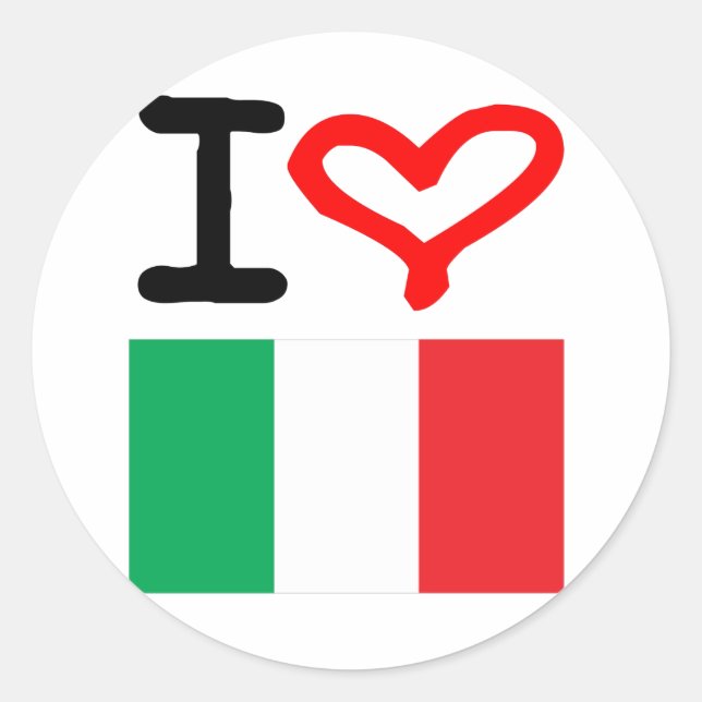Sticker Rond Viva Italia ! (Devant)