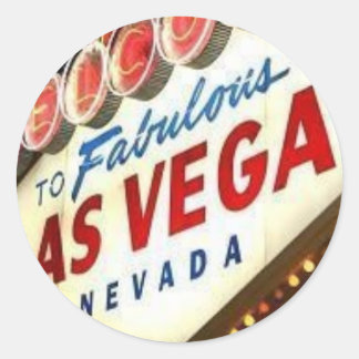 Sticker Rond Viva Las Vegas