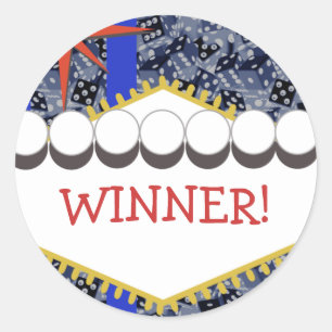 Sticker Rond Viva Vegas !