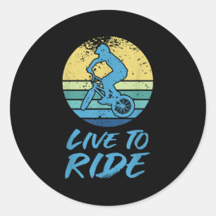 Sticker Rond Vivant Pour Faire Du Vélo Bmx Équitation Motocross