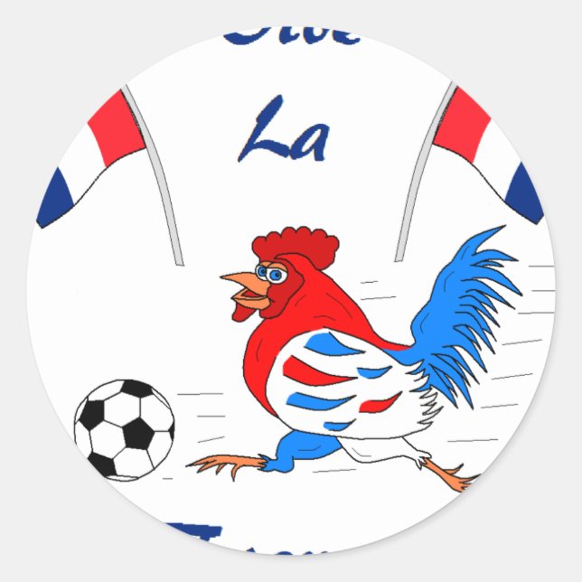 Sticker Rond Vive La France (Devant)