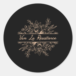 Sticker Rond Vive La Résistance