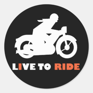 Sticker Rond Vivez pour monter l'autocollant de moto de
