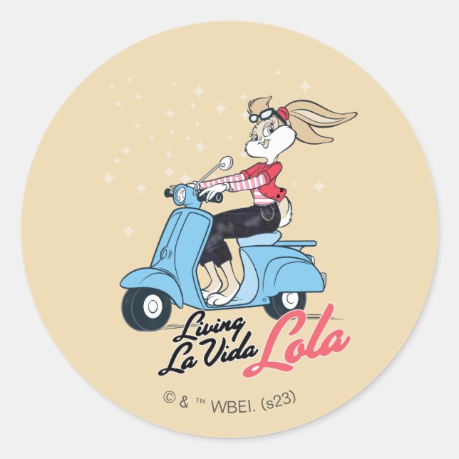 Sticker Rond Vivre La Vida Lola Scooter Graphic (Devant)