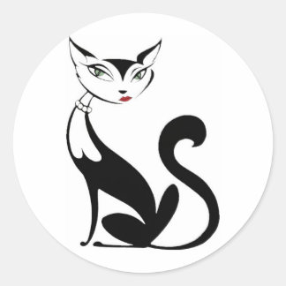 Sticker Rond Vixen Cat
