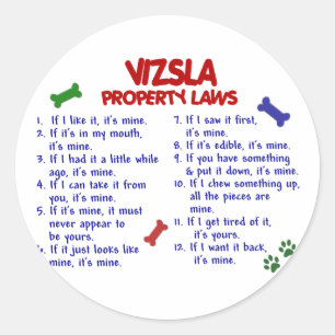 Sticker Rond VIZSLA, propriété Lois 2