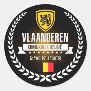 Sticker Rond Vlaanderen